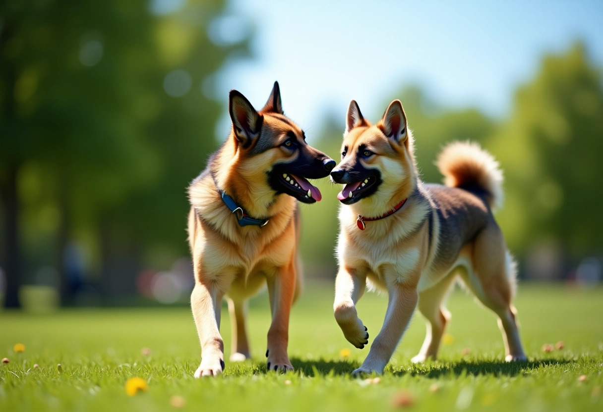 berger allemand husky